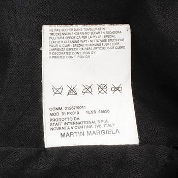 MARTIN MARGIELA, a dark brown leather jacket, size 42.