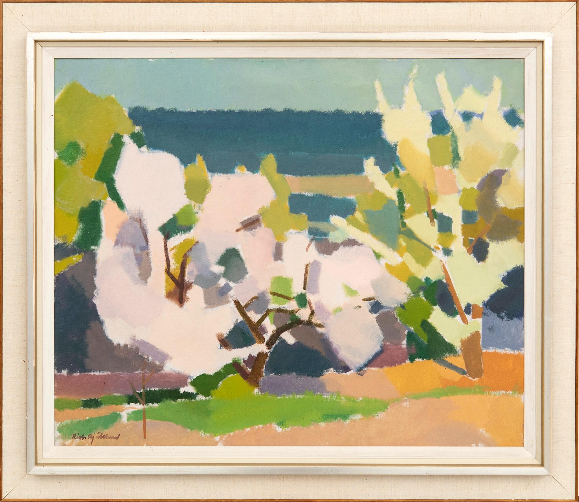 Richard Björklund, "Blommande fruktträd".