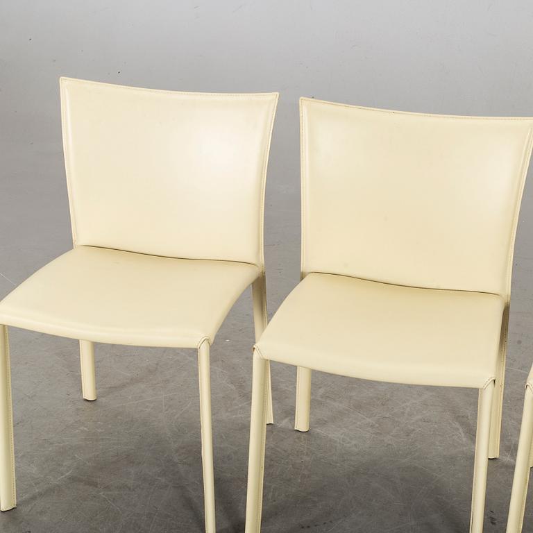 CHAIRS, a set of four chairs, Cidue, Italy, style of Mario Bellini.