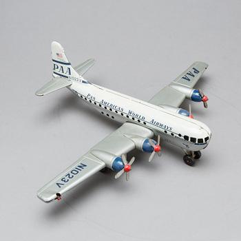 FLYGPLAN, Boeing 377 Stratocruiser.  Pan American World Airways' Clipper. Made in West Germany. 1960-tal.