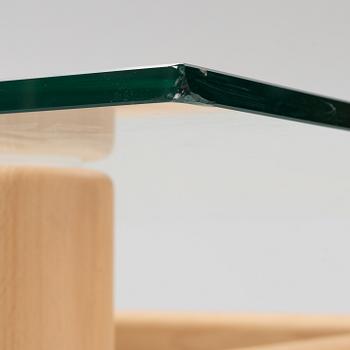 Chris Martin, a 'Boundary' glass and beech coffee table, Massproductions.