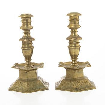 Ljusstakar, ett par, barockstil, 1900-tal.