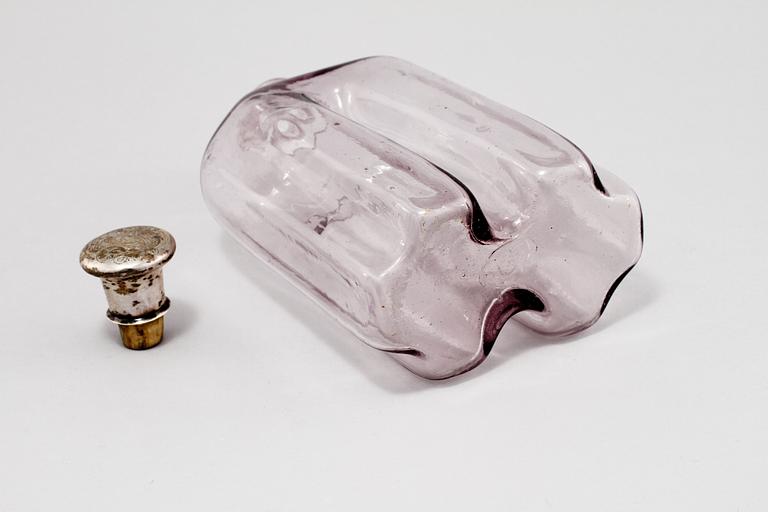 FLASKA, glas, 1800-tal.