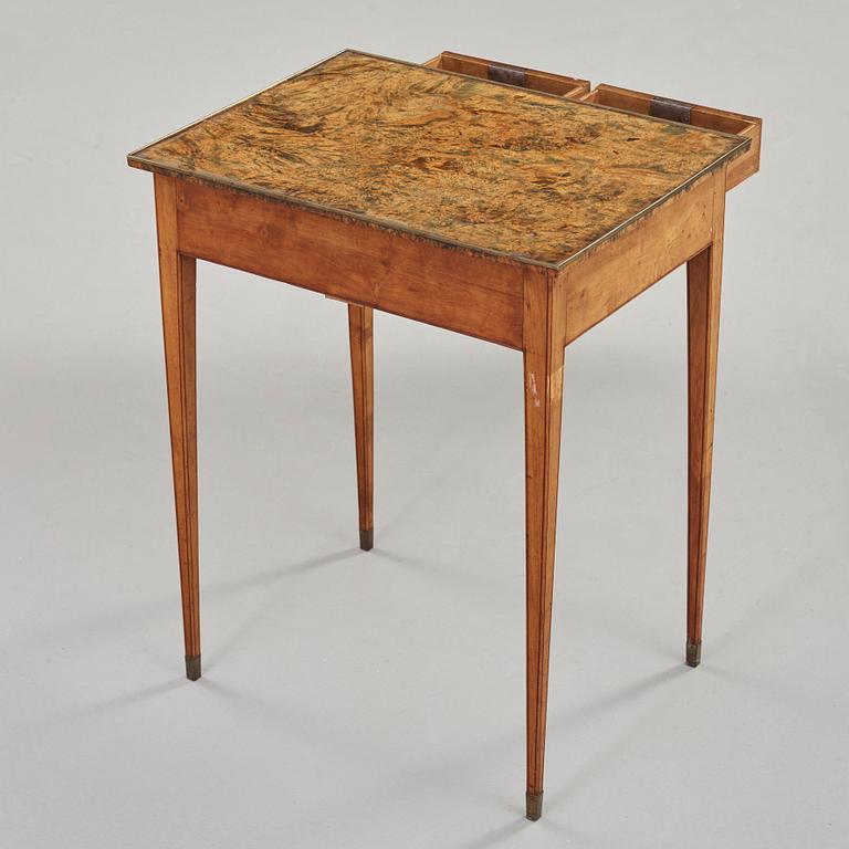 A Gustavian late 18th century alder root table by A J Rosendahl.