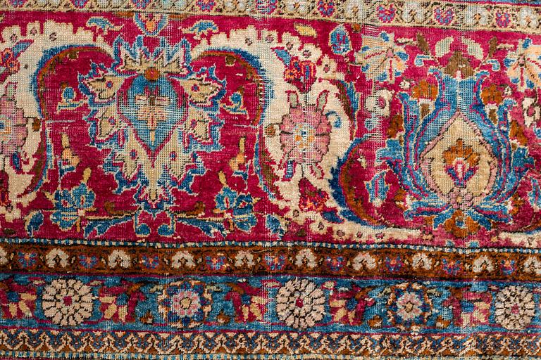 Matta, semiantik silke Keshan, ca 313 x 200-217 cm.