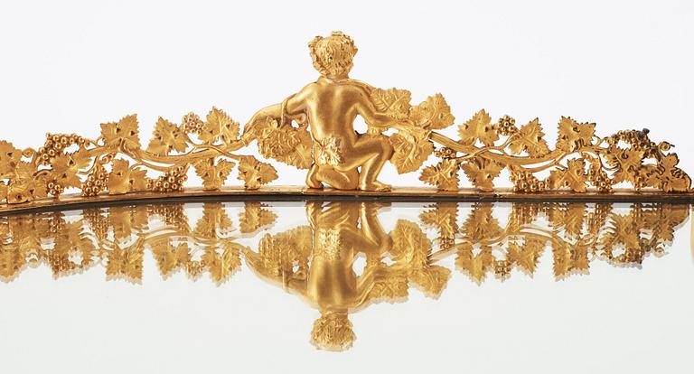 A French Empire early 19th century dinner plateau in the manner of Pierre Philippe Thomire.