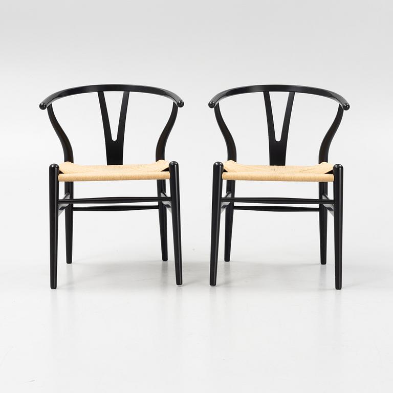 Hans J Wegner, stolar, 8 st, modell CH24 "Y-stolen", Carl Hansen, Danmark.