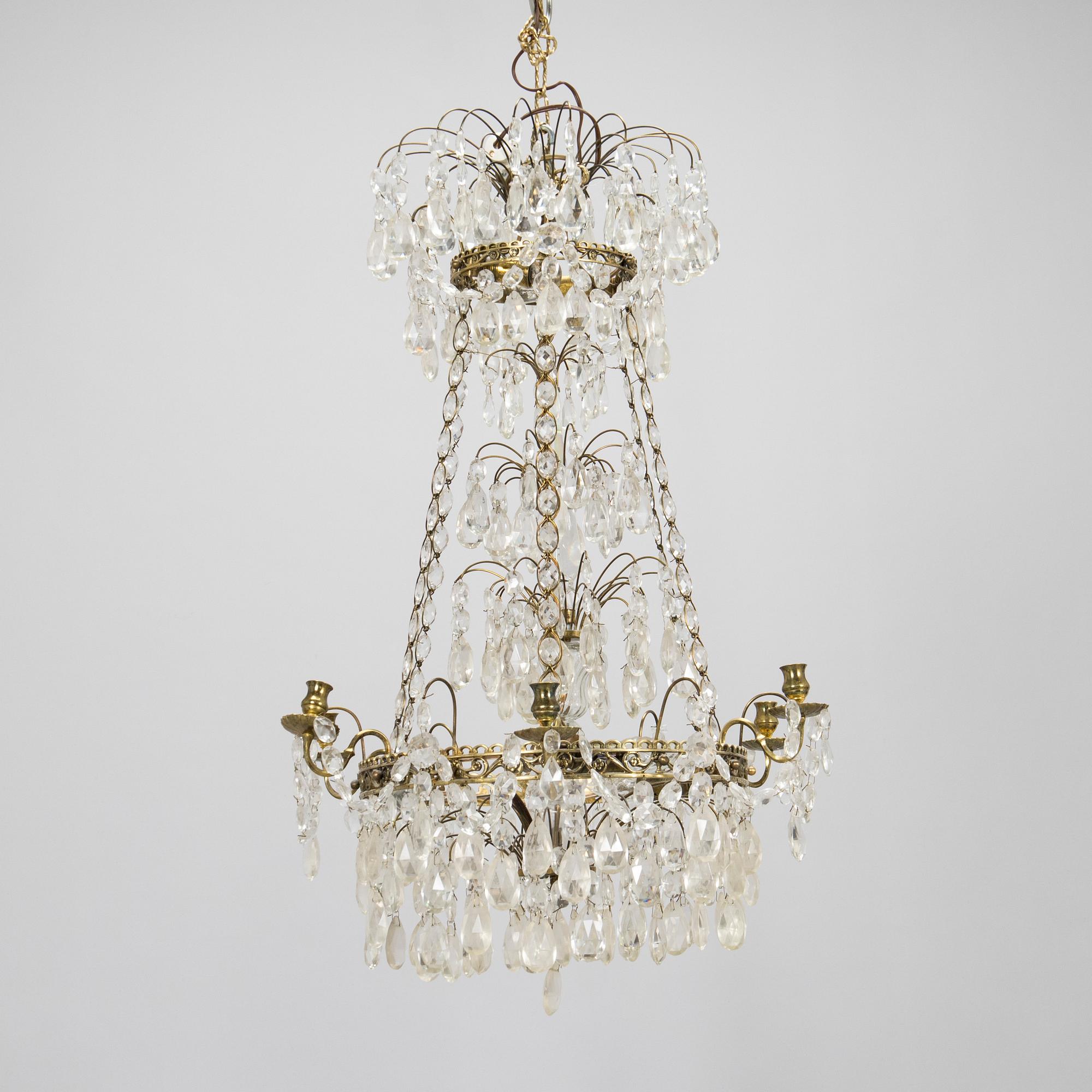 An early 20th century chandelier.