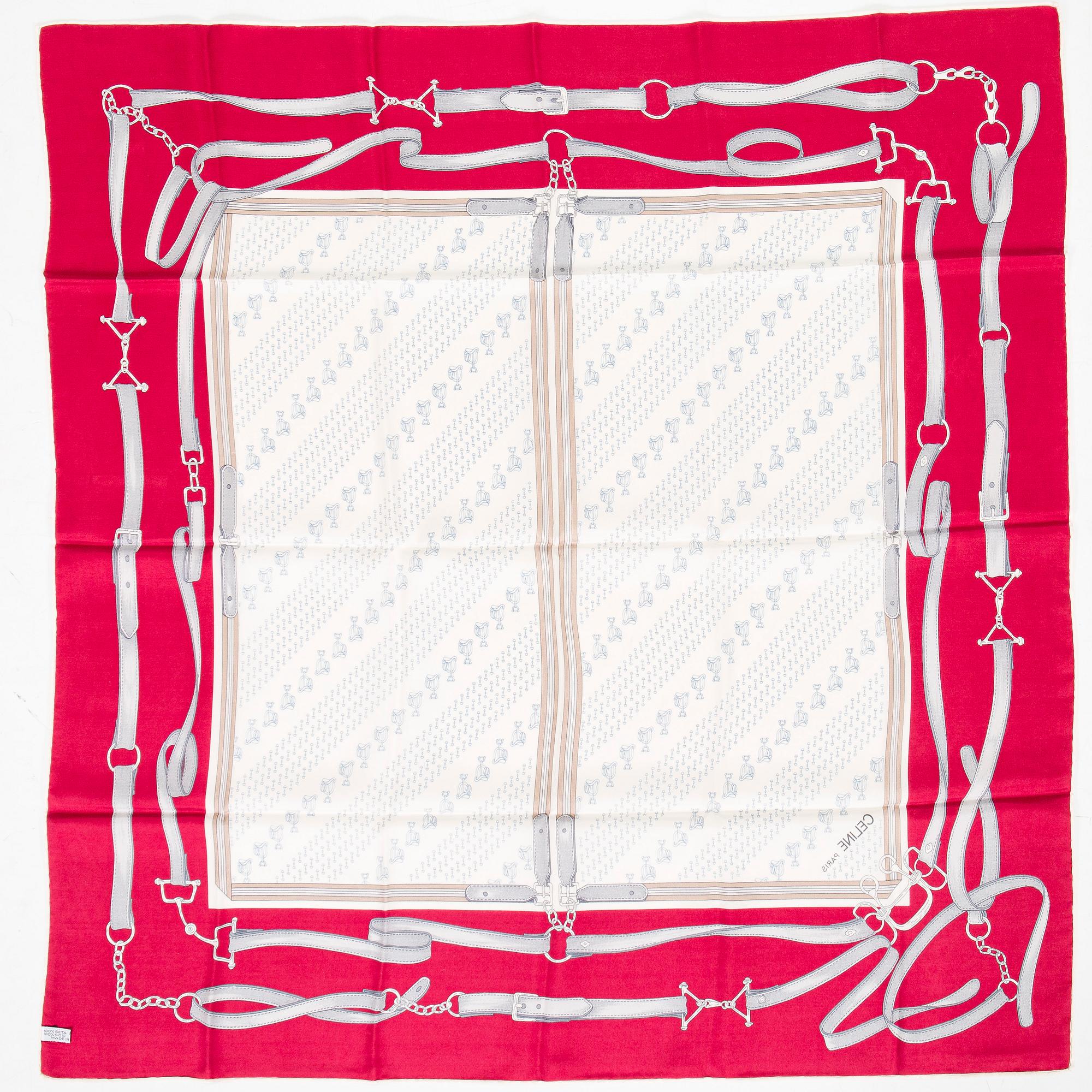 Céline, ett skärp samt scarf, 2 st.