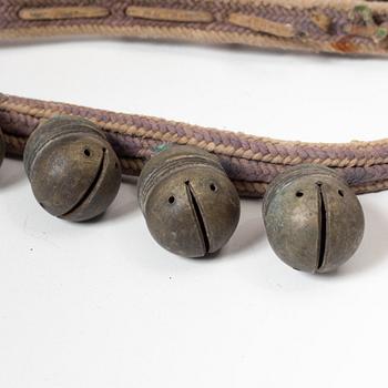 Three Chinese bells for harness, late Qing dynasty.