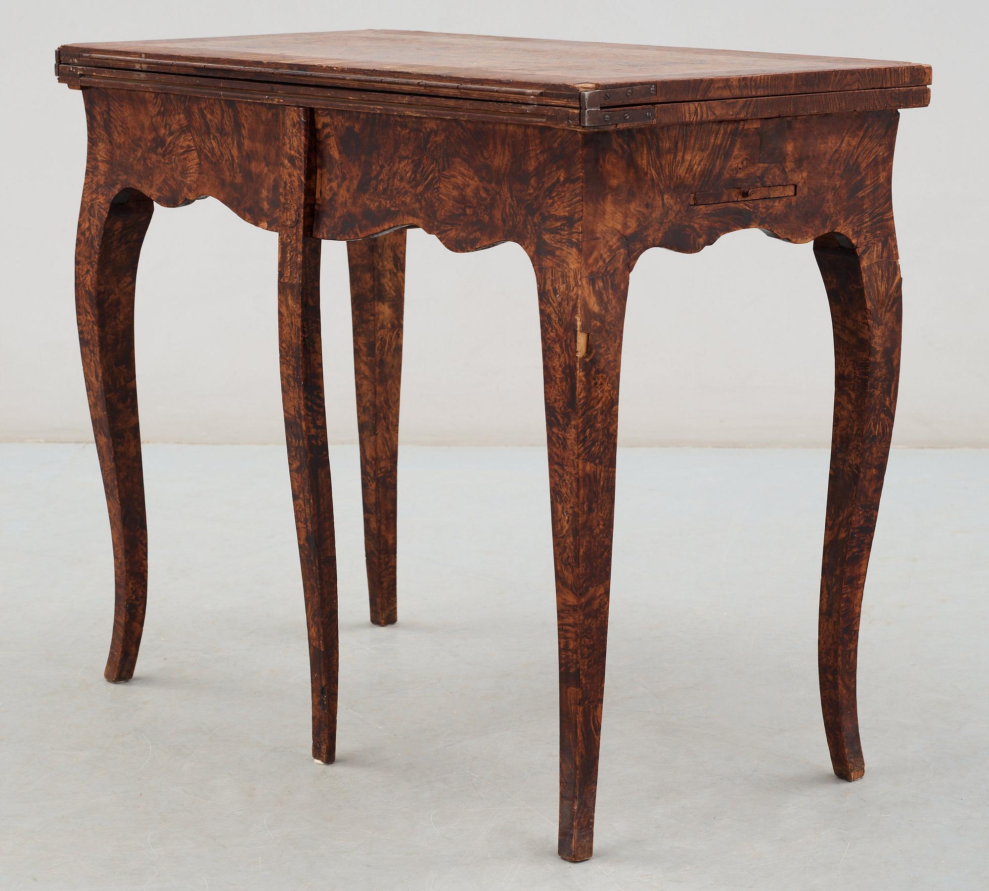 SPELBORD, av Jacob Sjölin (mästare i Köping och Kungsör 1767-1785). Rokoko.
