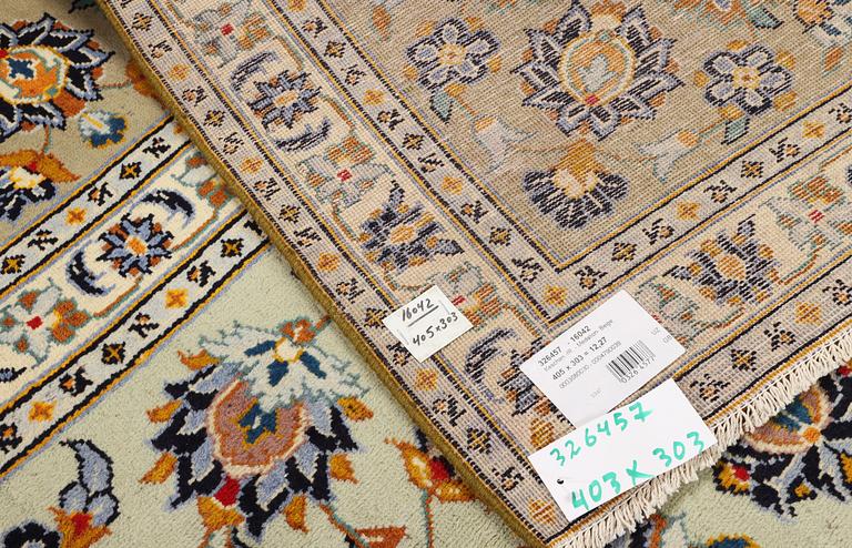 Carpet, Keshan, 403 x 303 cm.