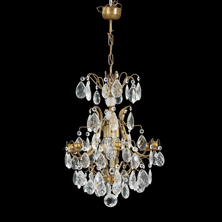 LJUSKRONA, barockstil, 1900-talets andra hälft. Höjd ca 60 cm.