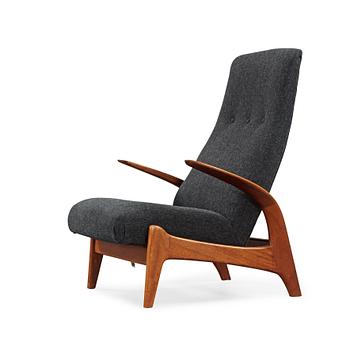 A Rastad & Relling teak 'Rock 'n rest', lounge chair, Arnestad Bruk, Norway 1950's.