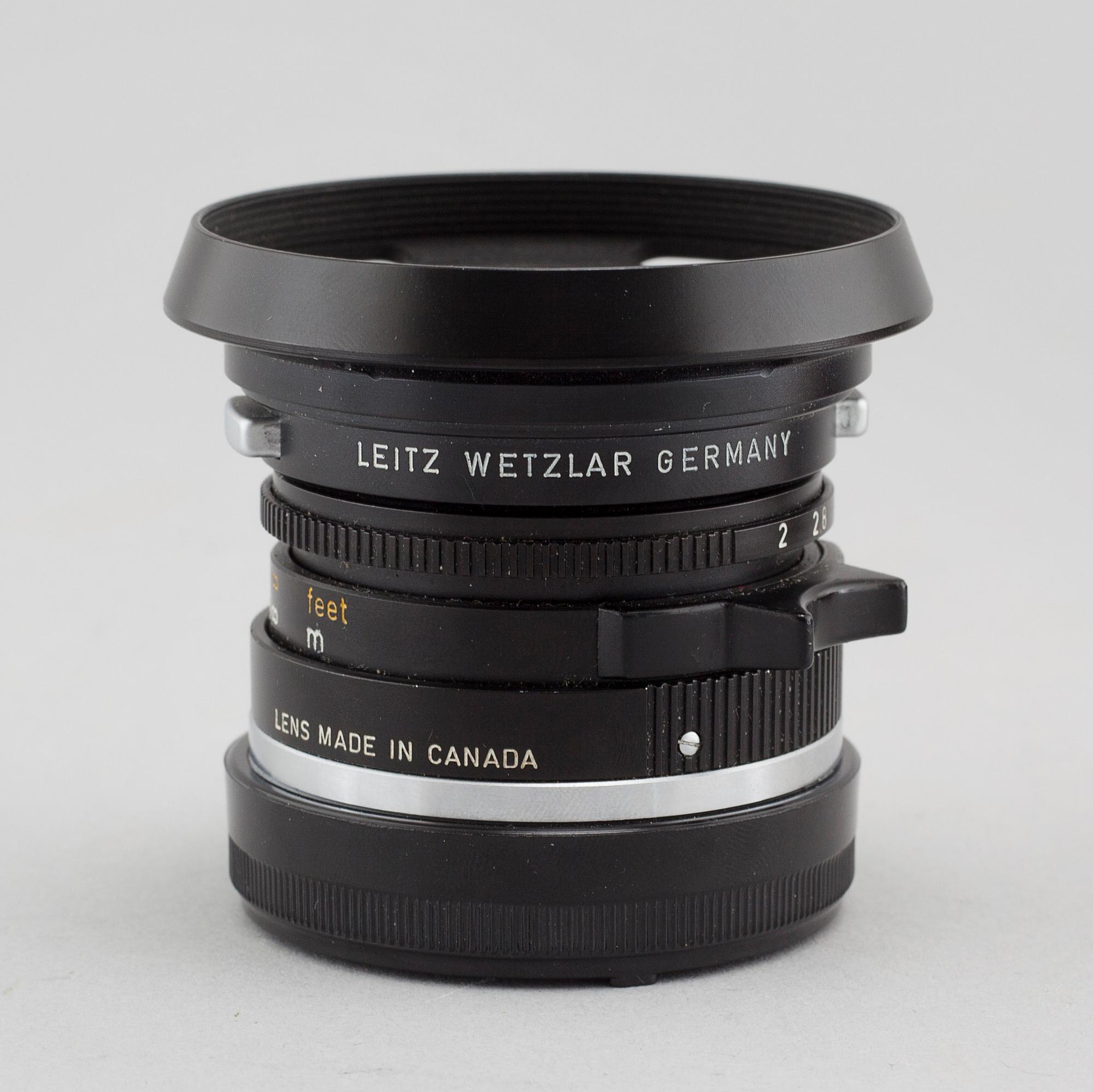A Summicron lens, 1:2/35, nr 2539335, Ernst Leitz, Canada, second half of the 20th century.