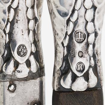 Georg Jensen, ottimet, hopea ja puu, Tanska 1927.