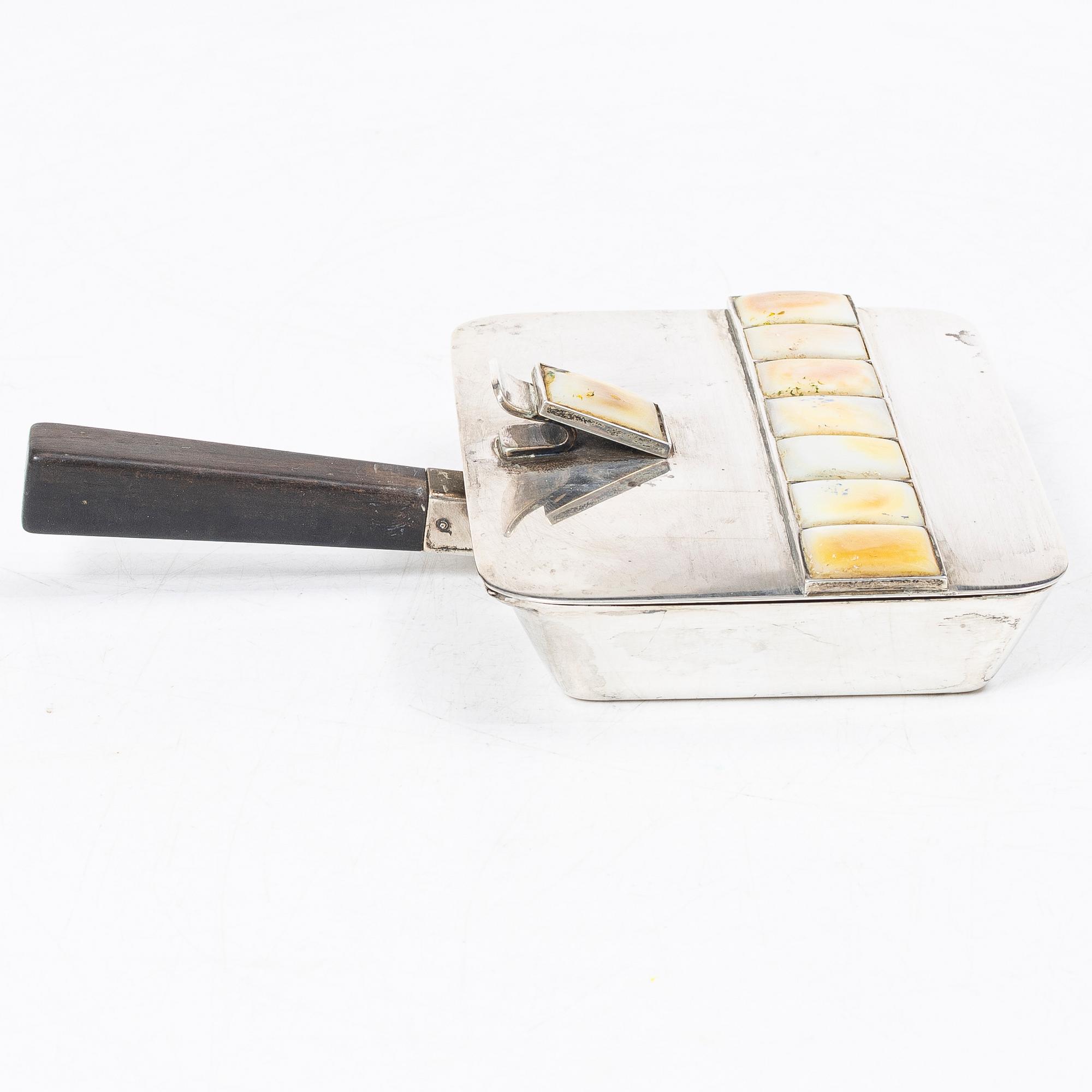 Åke Strömdahl, Ashtray, sterling silver, Hugo Strömdahl, Stockholm 1951.