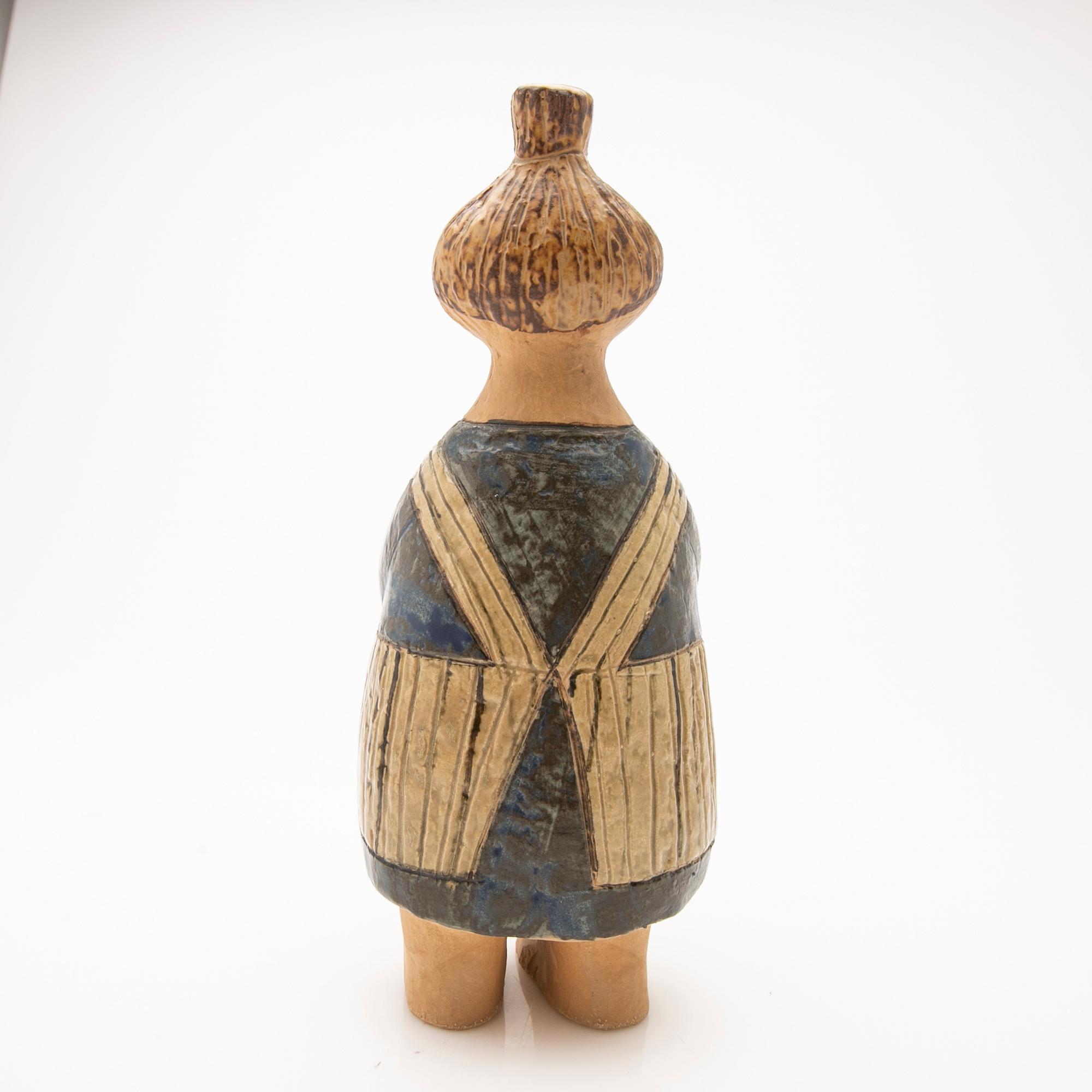 Lisa Larson, “Stina with Cat”, figurine, Gustavsberg, 1950s/60s.