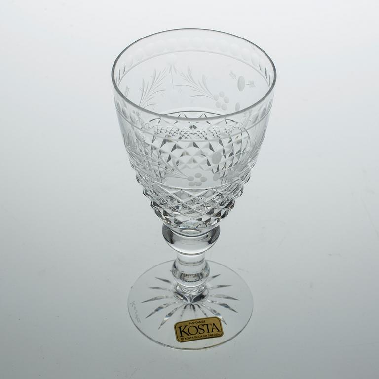 VITVINSGLAS, 12 stycken, "Elvira Madigan", Kosta.