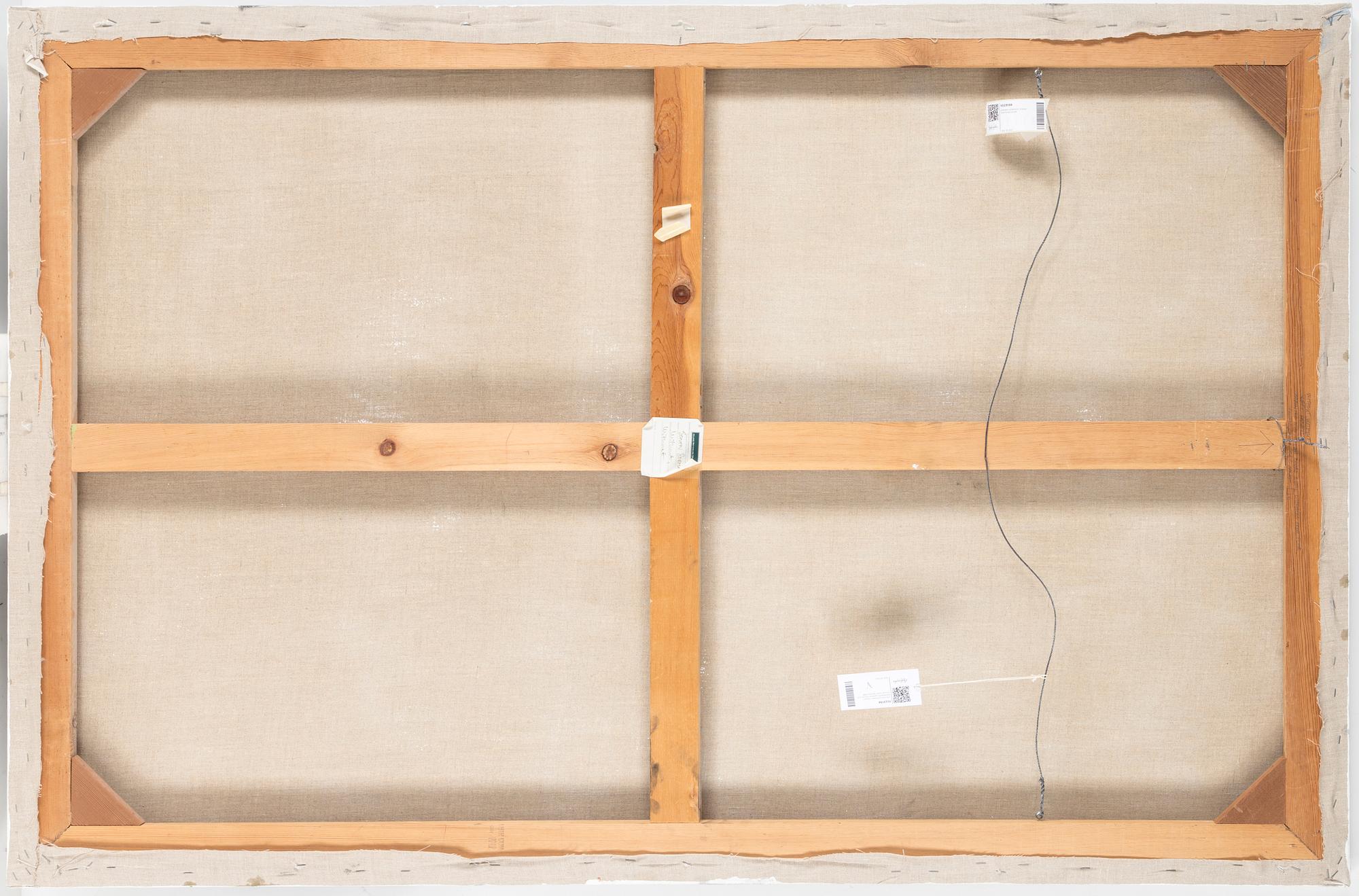 STEVEN SORMAN, Diptyk i blandteknik signerad Steven och Sorman samt daterad 1988.