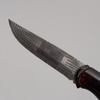 Patrik Nilsson & Mattias Styrefors, knife, "Dragon Knife", signed and dated 2017.