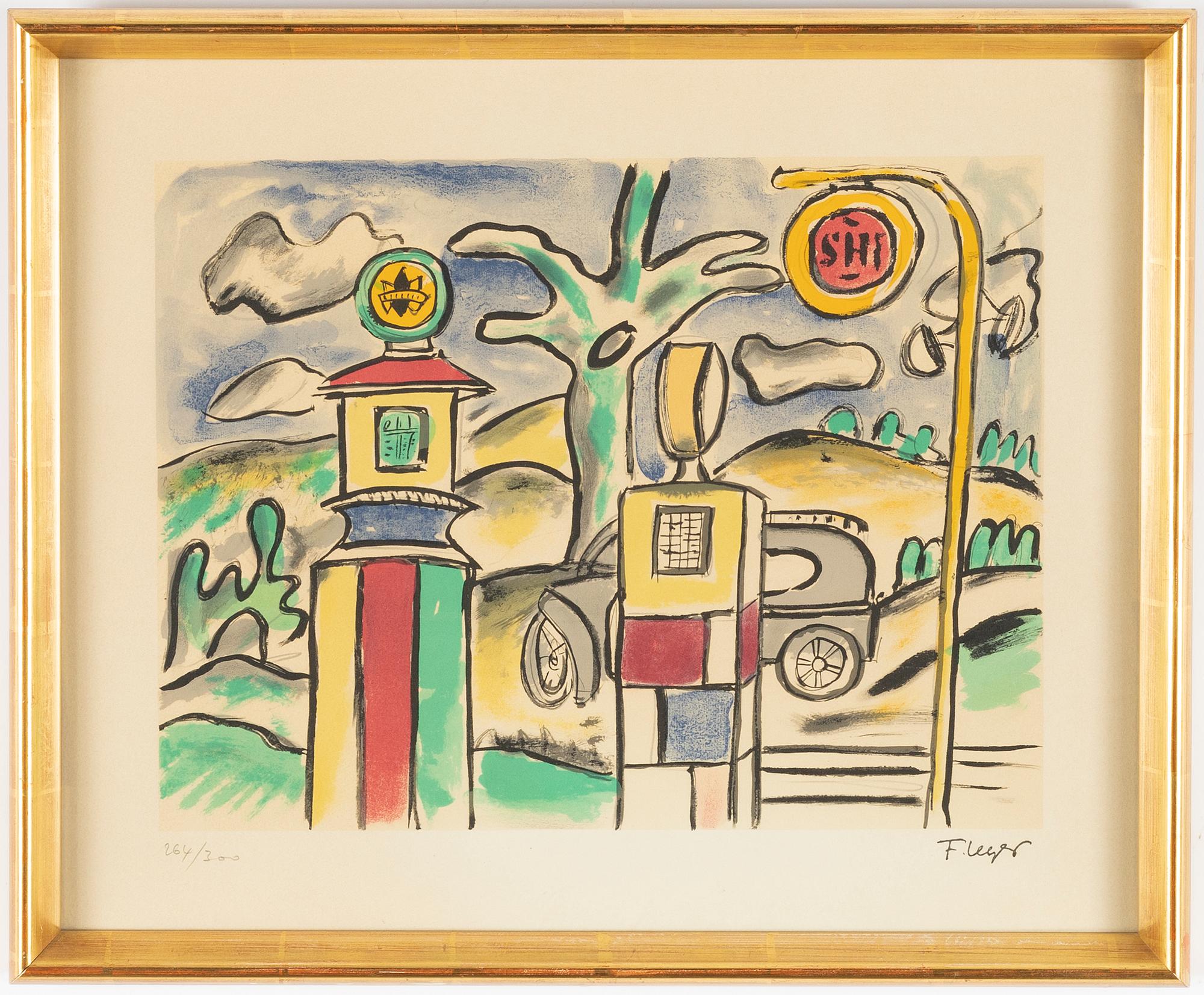 Fernand Léger, after, a lithograph in colours, 1959, signed in the print and numbered 264/300.