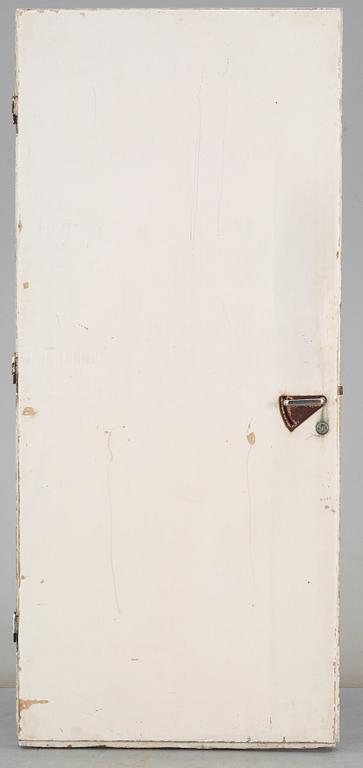 An Alvar Aalto borch plywood door, specifically for a patient's room of the Paimio Sanatorium, Finland ca 1932.