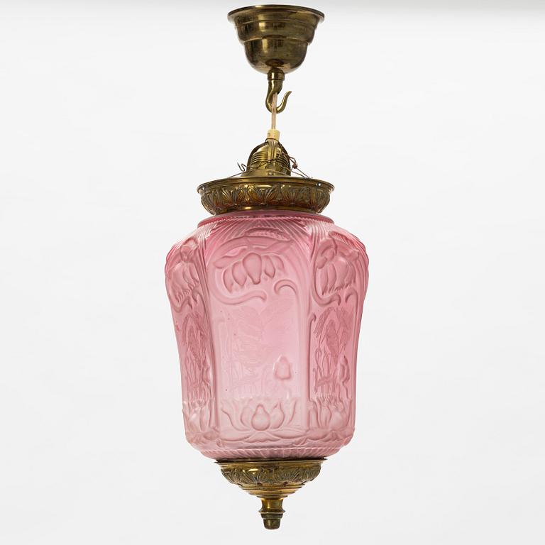 Månskensampel, jugend, omkring år 1900.