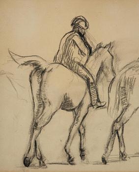 Edgar Degas, "Deux Cavaliers" (Two riders).