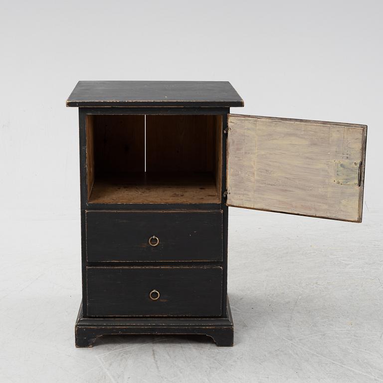 A painted pine cabinet, 19th Century.