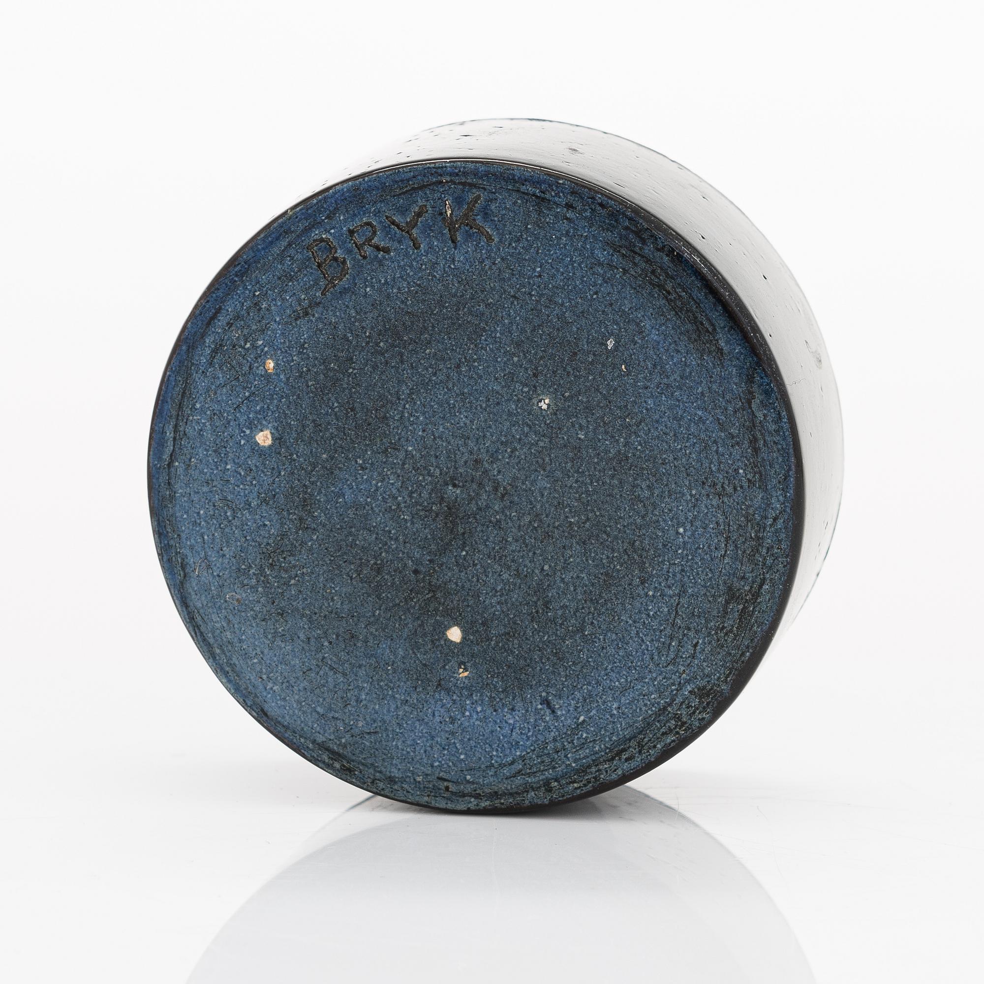 Rut Bryk, skål, stengods, signerad BRYK.