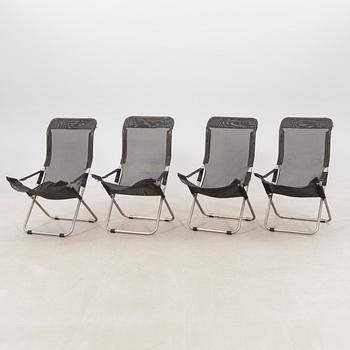 Francesco Favagrossa, four "Fiesta" garden chairs, Fiam, Italy, contemporary.