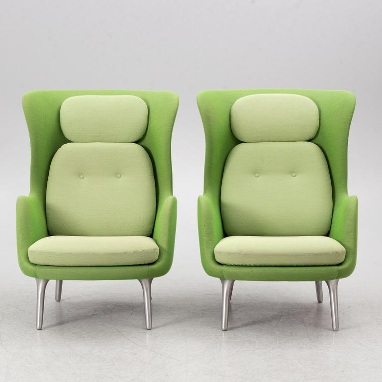Jaime Hayon, fåtöljer, ett par, "Ro JH1", Republic of Fritz Hansen, 2016.