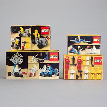 LEGO, 4 stycken rymd-set i förpackningar, 1983.