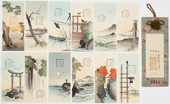 PARTI FÖREMÅL, 16 delar. Japan, 1900-tal.