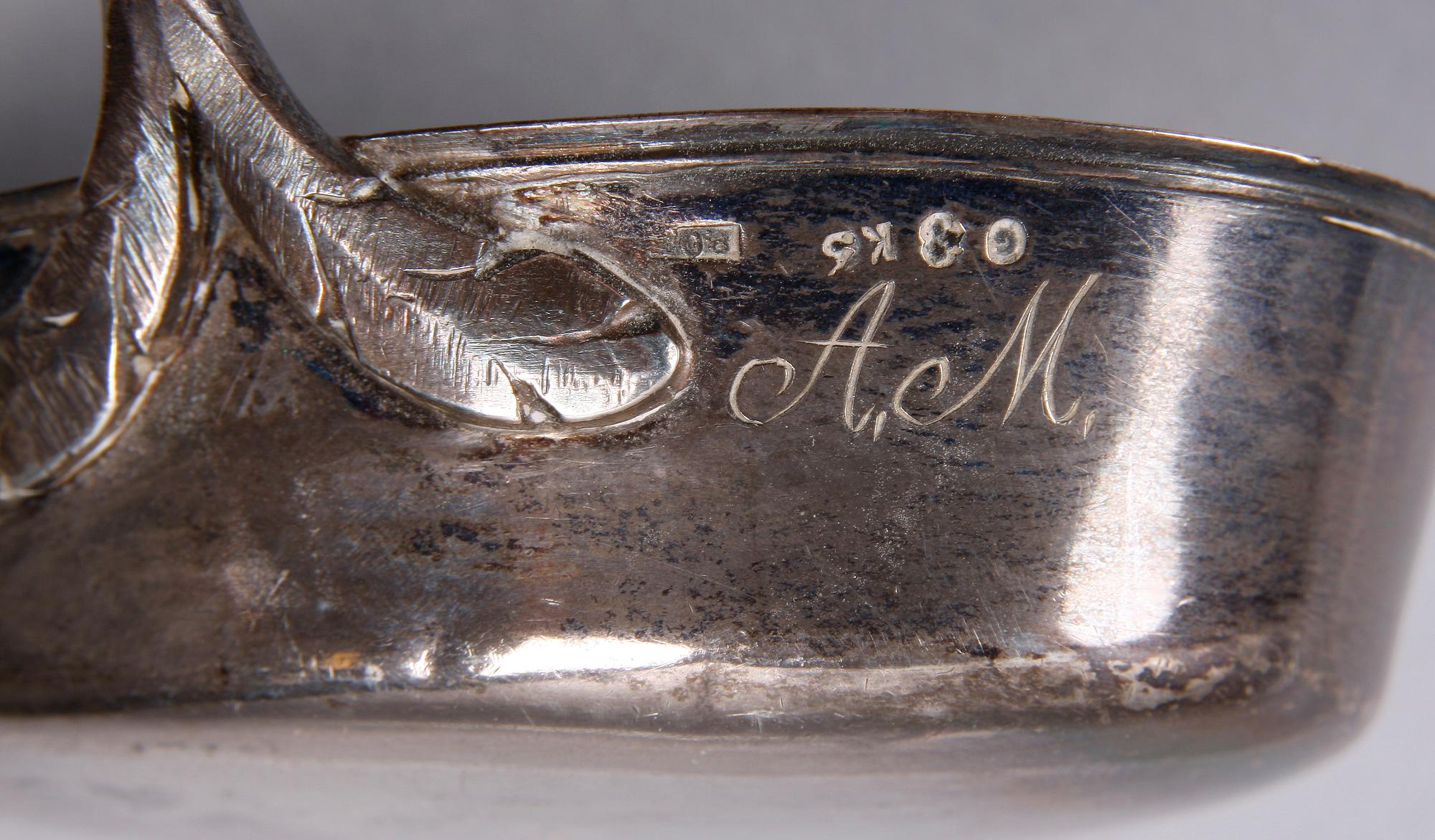 SOPPSLEV, silver, troligen Pehr Olof Bäckström, Gävle, verksam 1812-1835.