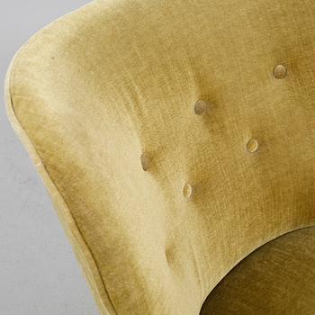 FÅTÖLJ, omkring 1900-talets mitt.