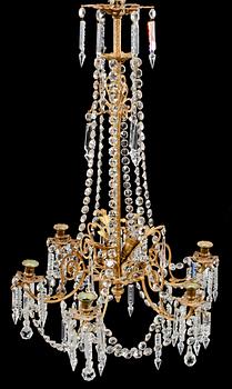 LJUSKRONA, oscariansk, 1800-talets senare del. Höjd 85 cm.