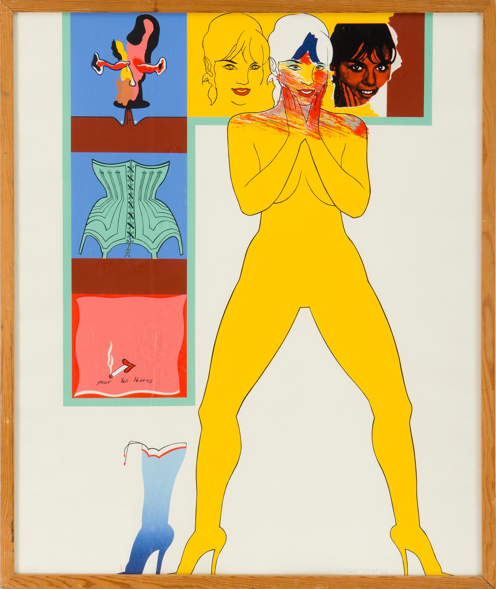 アレン・ジョーンズ Allen Jones silkscreen
