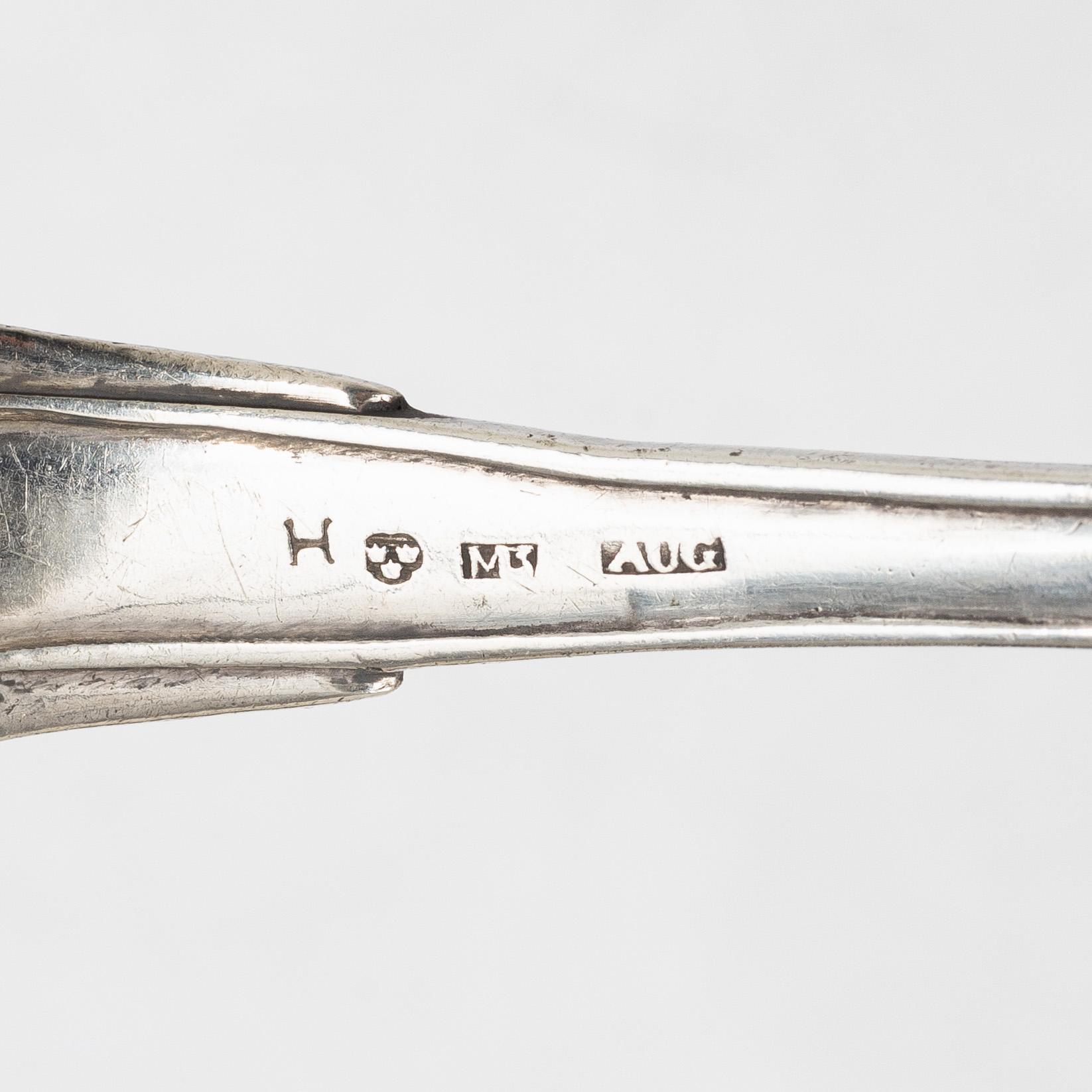 Matskedar, 7 st, silver, Sverige, 1700-1800-tal.