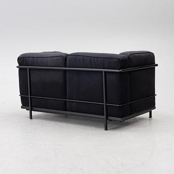 Pierre Jeanneret, Charlotte Perriand & Le Corbusier, an 'LC 2' sofa, Cassina, Italy.