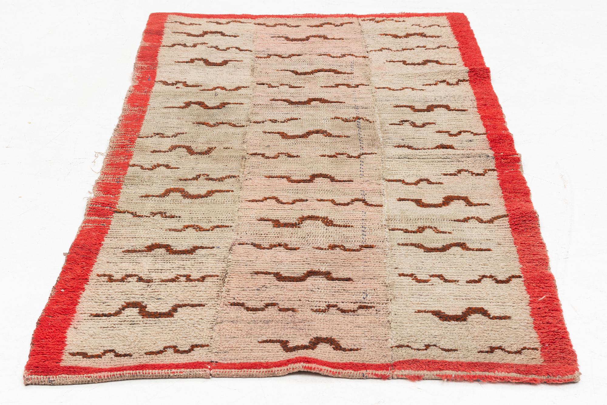 Rug, Tibet, Antique. Approx. 80 x 140 cm.
