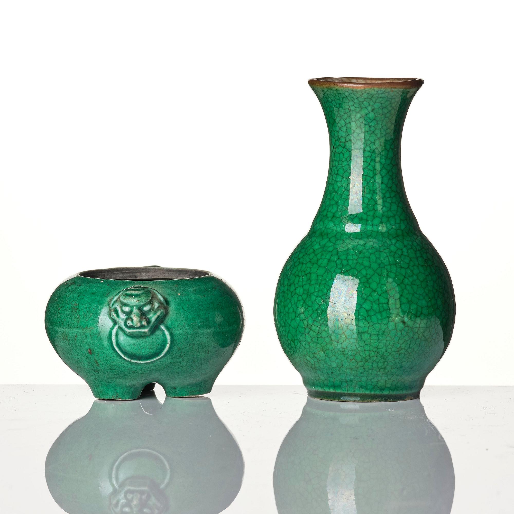 A group of four monochromes, Qing dynasty, 18/19th century.