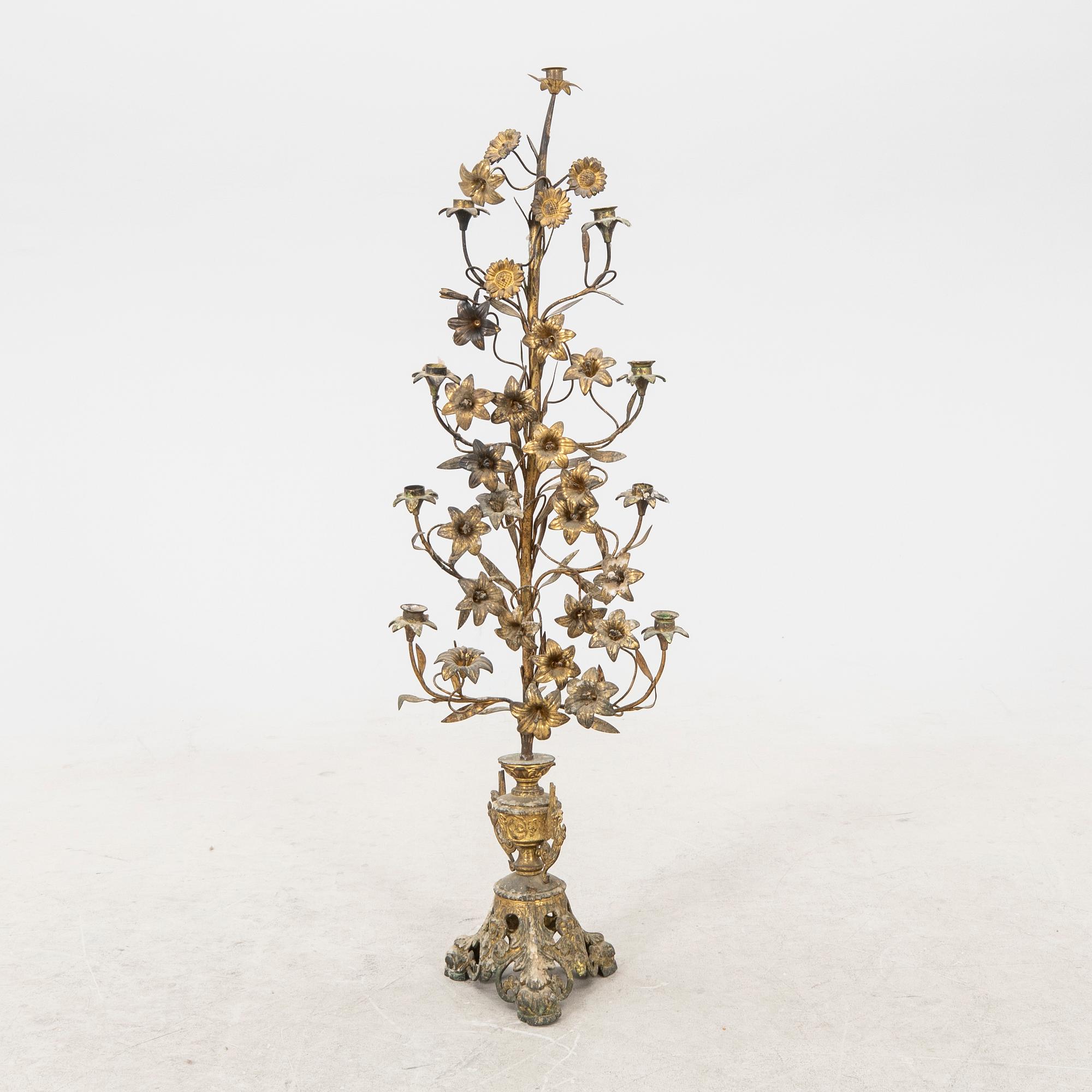 A French late 19th century /20th century candelabra.