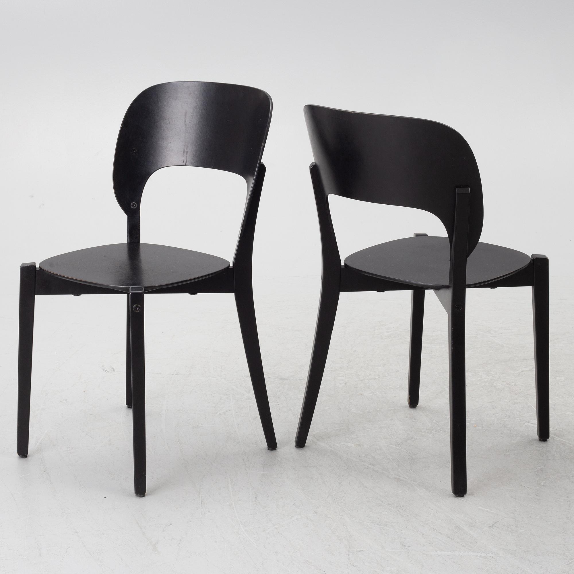 Marit Stigsdotter & Staffan Lind, eight 'Luna' chairs, Stolab.