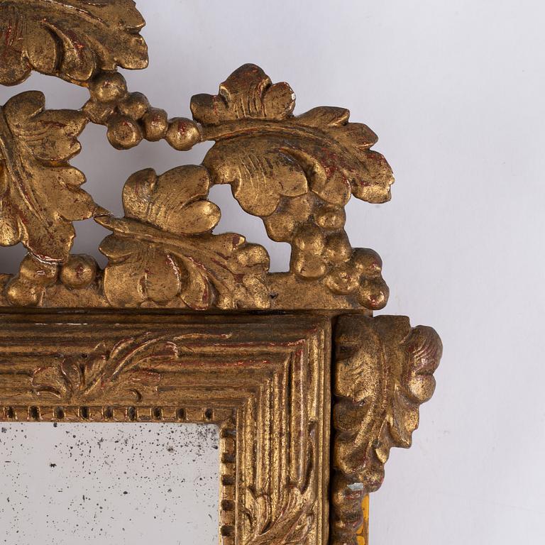 A pair of Danish mirrors, 18th Century.