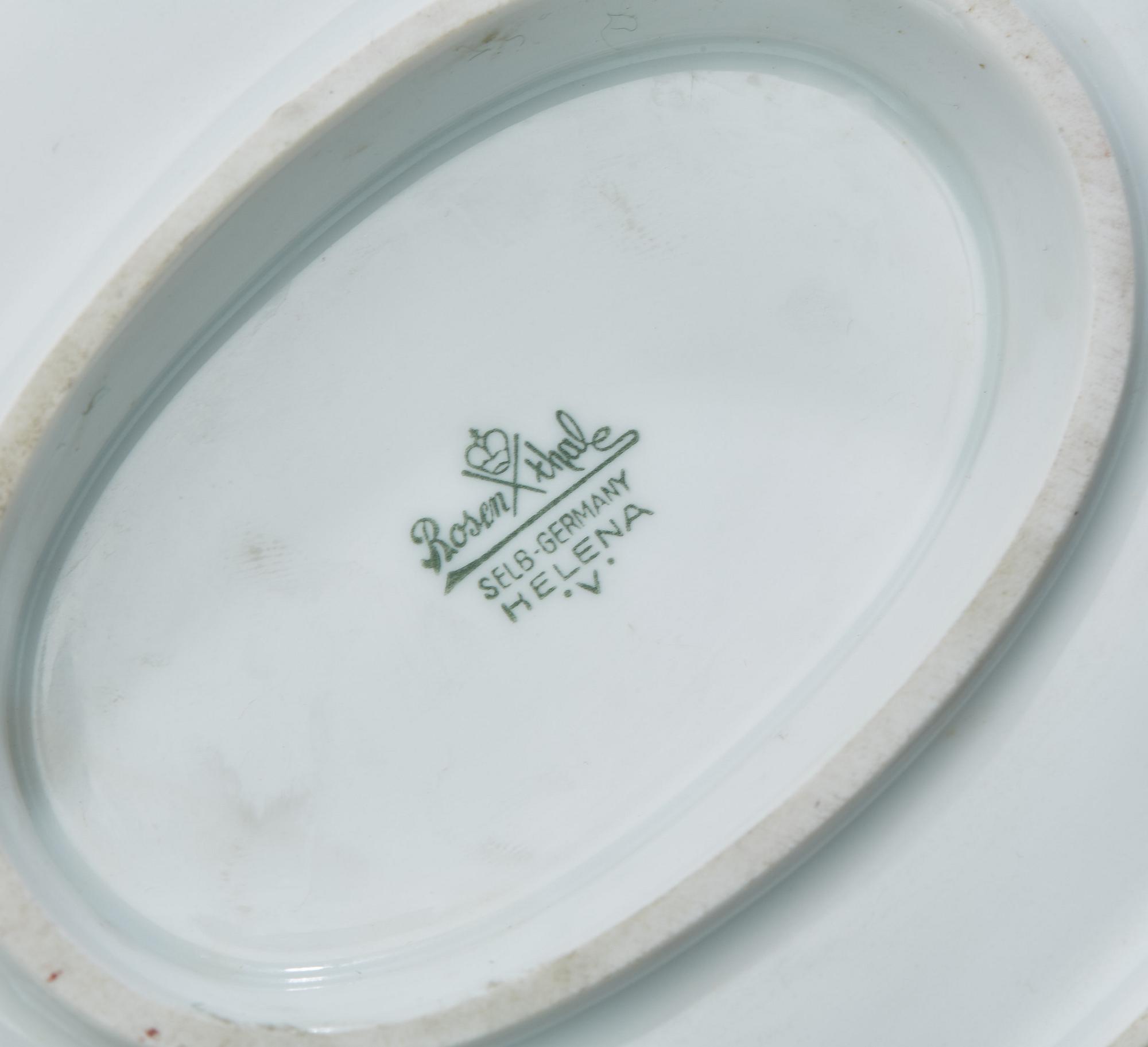 MATSERVIS, 81 delar, porslin, Rosenthal, vissa delar märkta "Helena" resp "Winnifred".