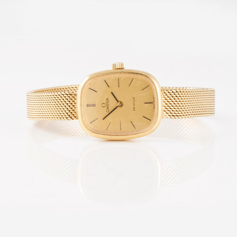 ARMBANDSUR, dam, 18 K guld, Omega, De Ville. Vikt 31 g.