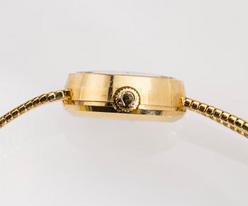 DAMARMBANDSUR, 18 k guld. Omega. Vikt ca 23 g.