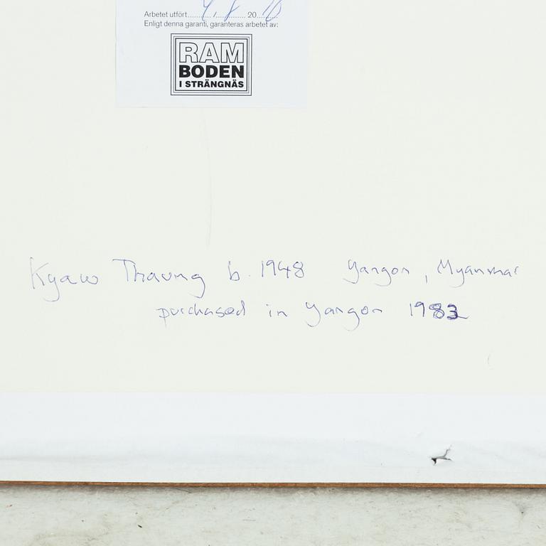 Kyaw Thaung, 'Ox-cart'.